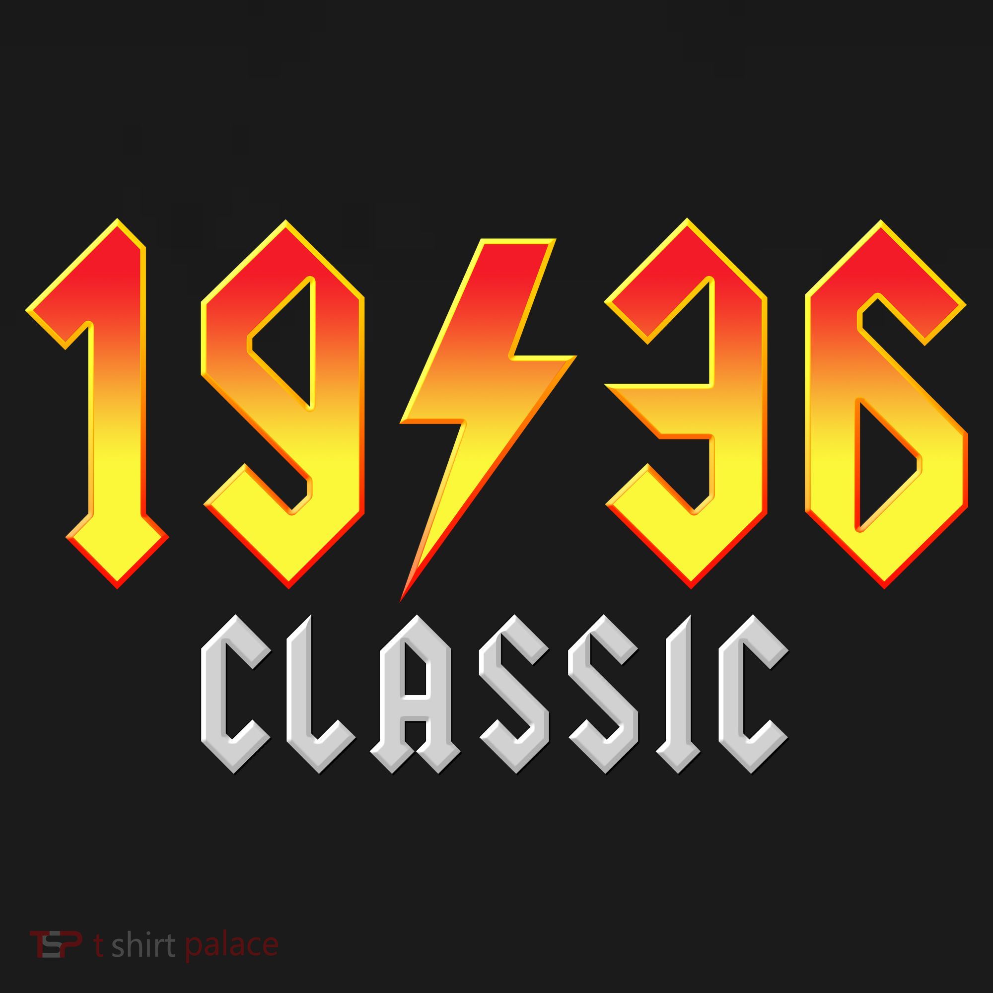 90th Birthday Classic 1936 Retro Rock Band T-Shirt