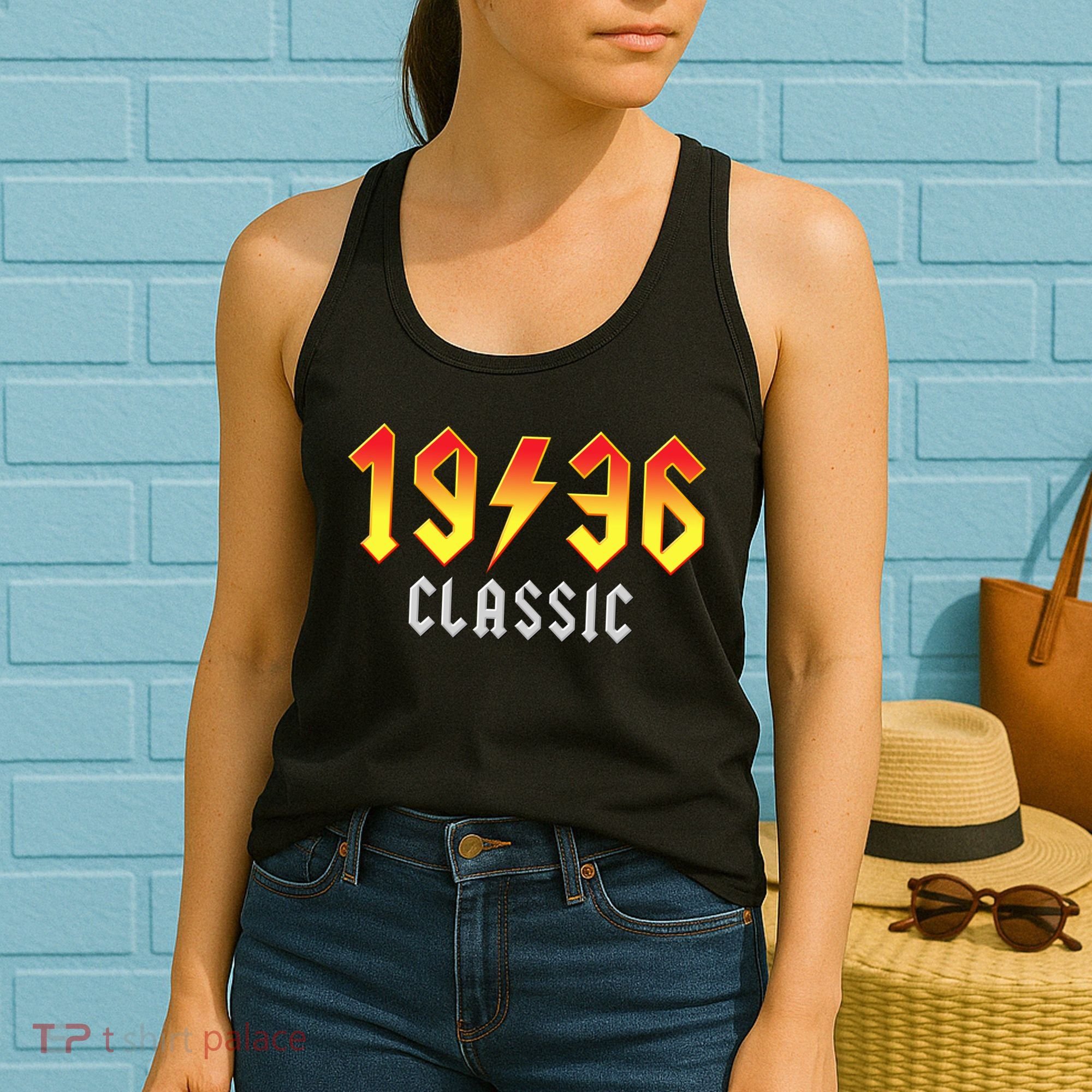 90th Birthday Classic 1936 Retro Rock Band Women's Tank Top