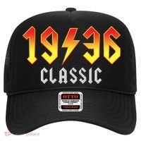 90th Birthday Classic 1936 Retro Rock Band Hat thumb 0