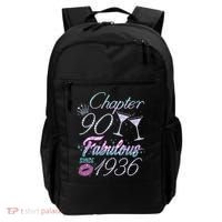 90th Birthday Chapter 90 Fabulous Since 1936 Rhinestones Diamonds Backpack thumb 0
