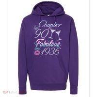90th Birthday Chapter 90 Fabulous Since 1936 Rhinestones Diamonds Hoodie thumb 0