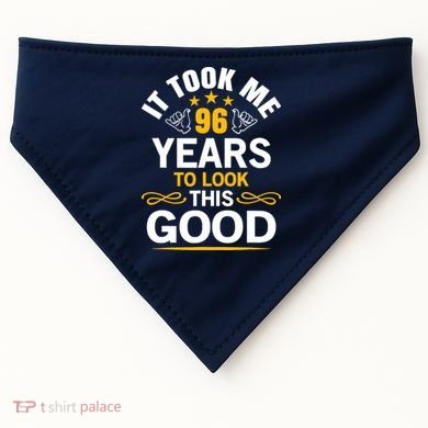 96th Birthday design Took Me 96 Years Old Birthday USA-Made Doggie Bandana