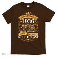 90th Birthday Extraordinary 1936 Limited Edition Living Legend Very Rare  T-Shirt thumb 0