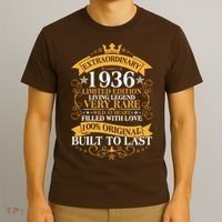90th Birthday Extraordinary 1936 Limited Edition Living Legend Very Rare  T-Shirt thumb 3