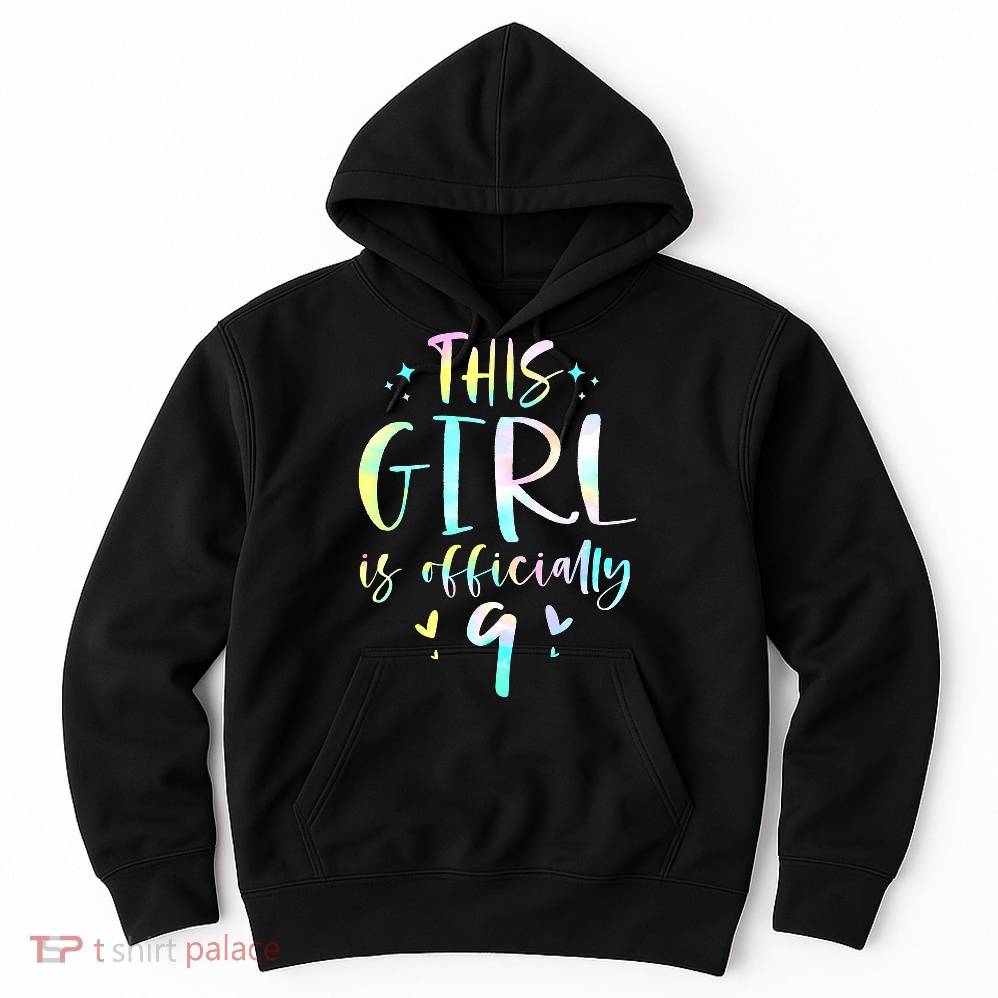 9th Birthday For Girls 9 Years Old Being Awesome Gift Hoodie