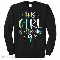 9th Birthday For Girls 9 Years Old Being Awesome Gift Sweatshirt thumb 0