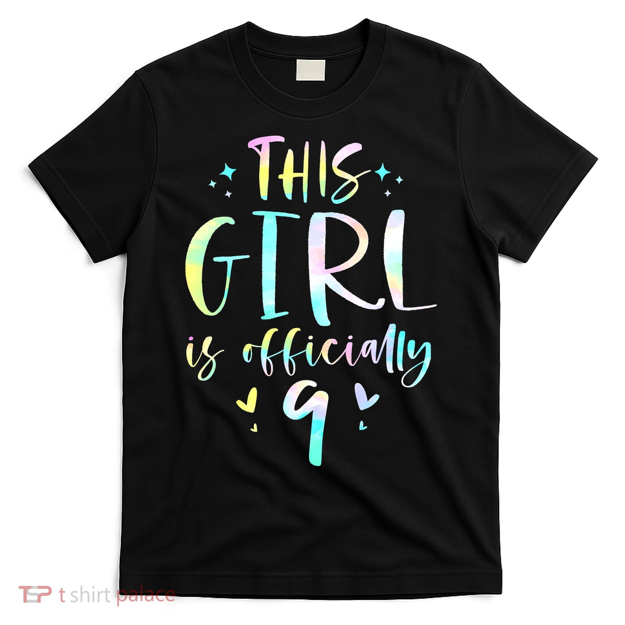 9th Birthday For Girls 9 Years Old Being Awesome Gift T-Shirt