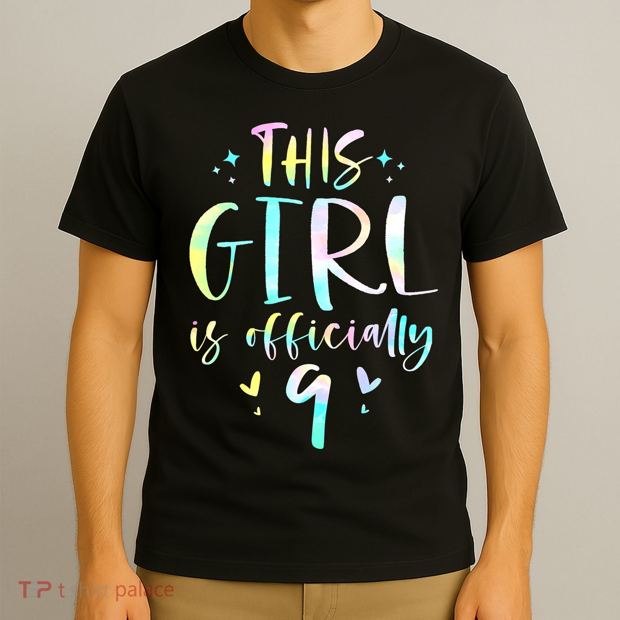 9th Birthday For Girls 9 Years Old Being Awesome Gift T-Shirt