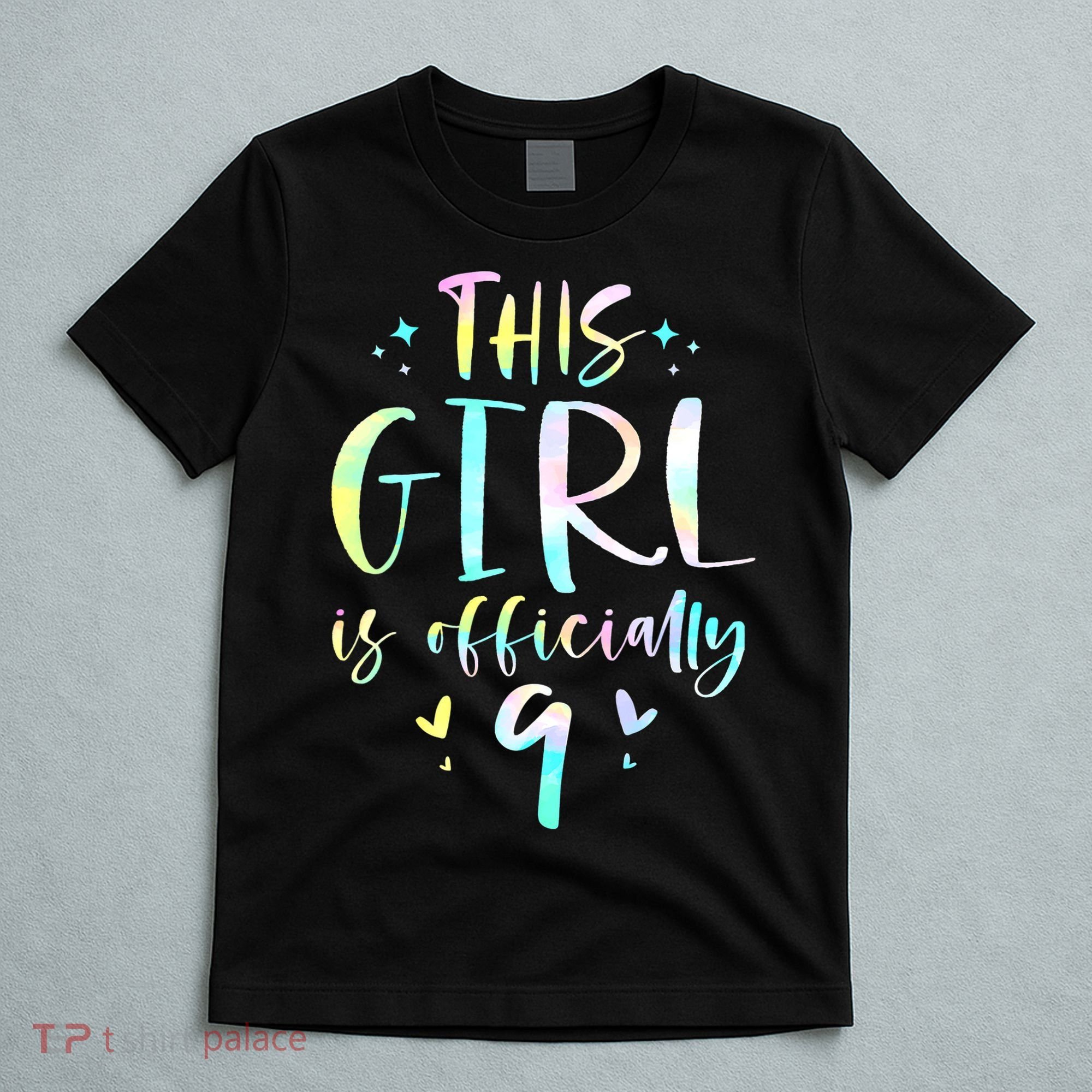 9th Birthday For Girls 9 Years Old Being Awesome Gift T-Shirt