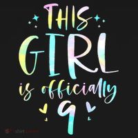 9th Birthday For Girls 9 Years Old Being Awesome Gift Mousepad thumb 1