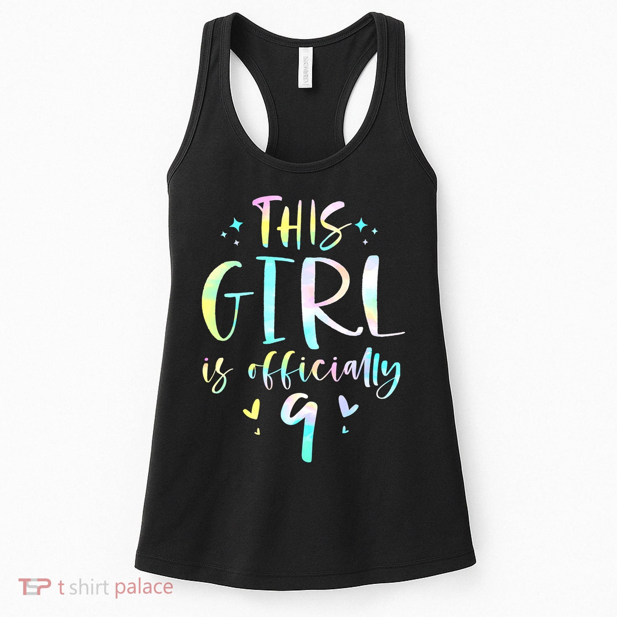 9th Birthday For Girls 9 Years Old Being Awesome Gift Women's Tank Top