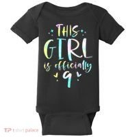 9th Birthday For Girls 9 Years Old Being Awesome Gift Baby Bodysuit thumb 0