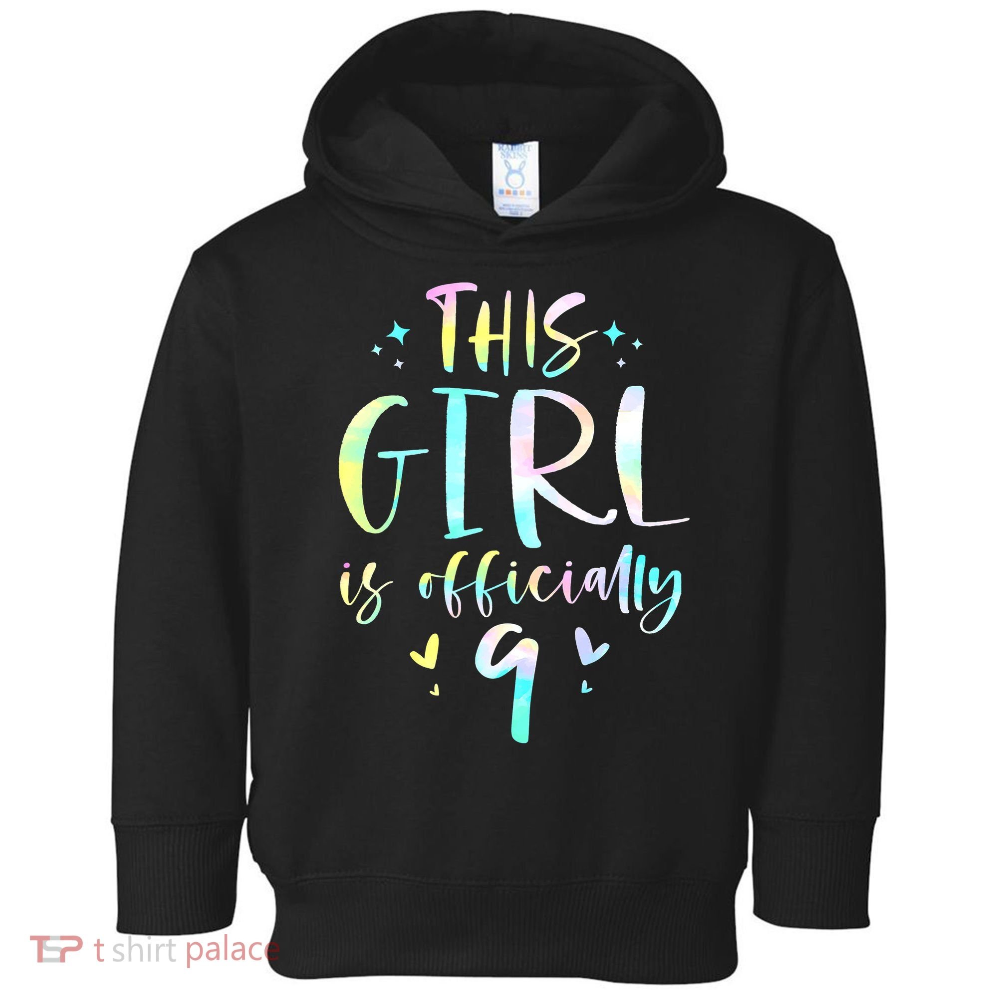 9th Birthday For Girls 9 Years Old Being Awesome Gift Toddler Hoodie