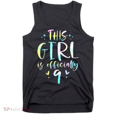 9th Birthday For Girls 9 Years Old Being Awesome Gift Tank Top