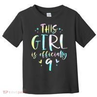 9th Birthday For Girls 9 Years Old Being Awesome Gift Toddler T-Shirt thumb 0