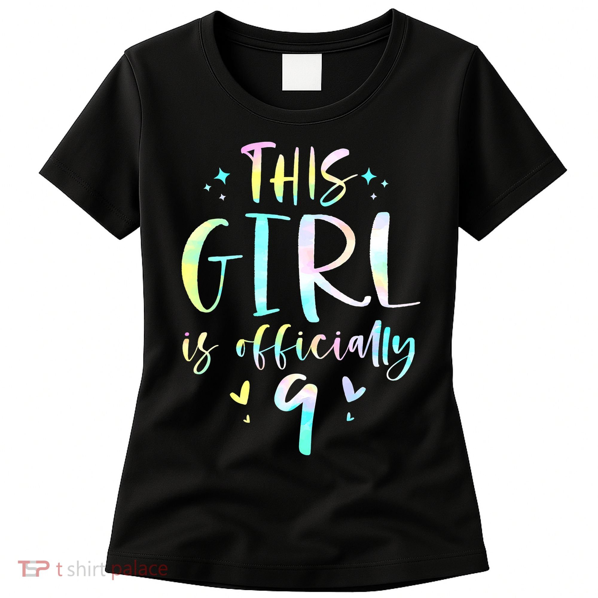9th Birthday For Girls 9 Years Old Being Awesome Gift Women's T-Shirt