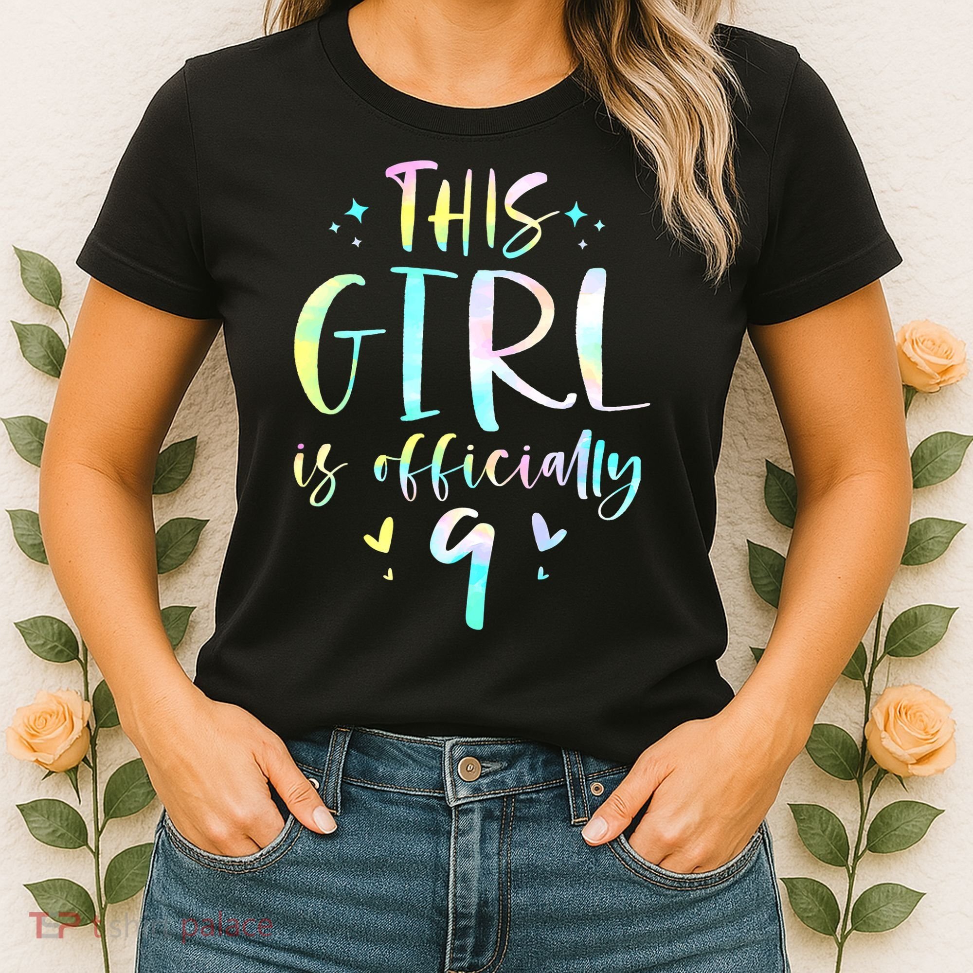 9th Birthday For Girls 9 Years Old Being Awesome Gift Women's T-Shirt