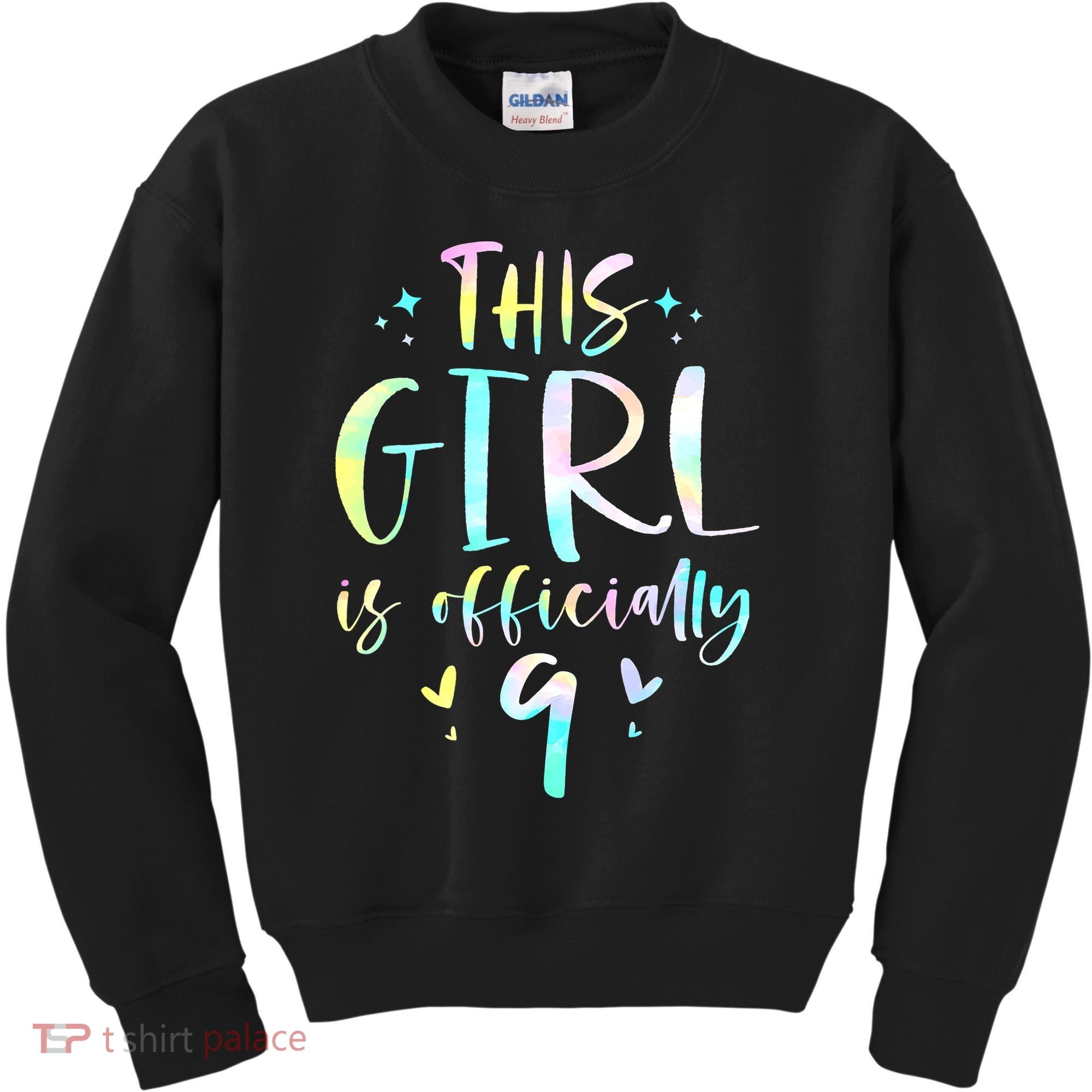 9th Birthday For Girls 9 Years Old Being Awesome Gift Kids Sweatshirt