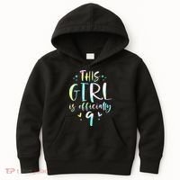 9th Birthday For Girls 9 Years Old Being Awesome Gift Kids Hoodie thumb 0