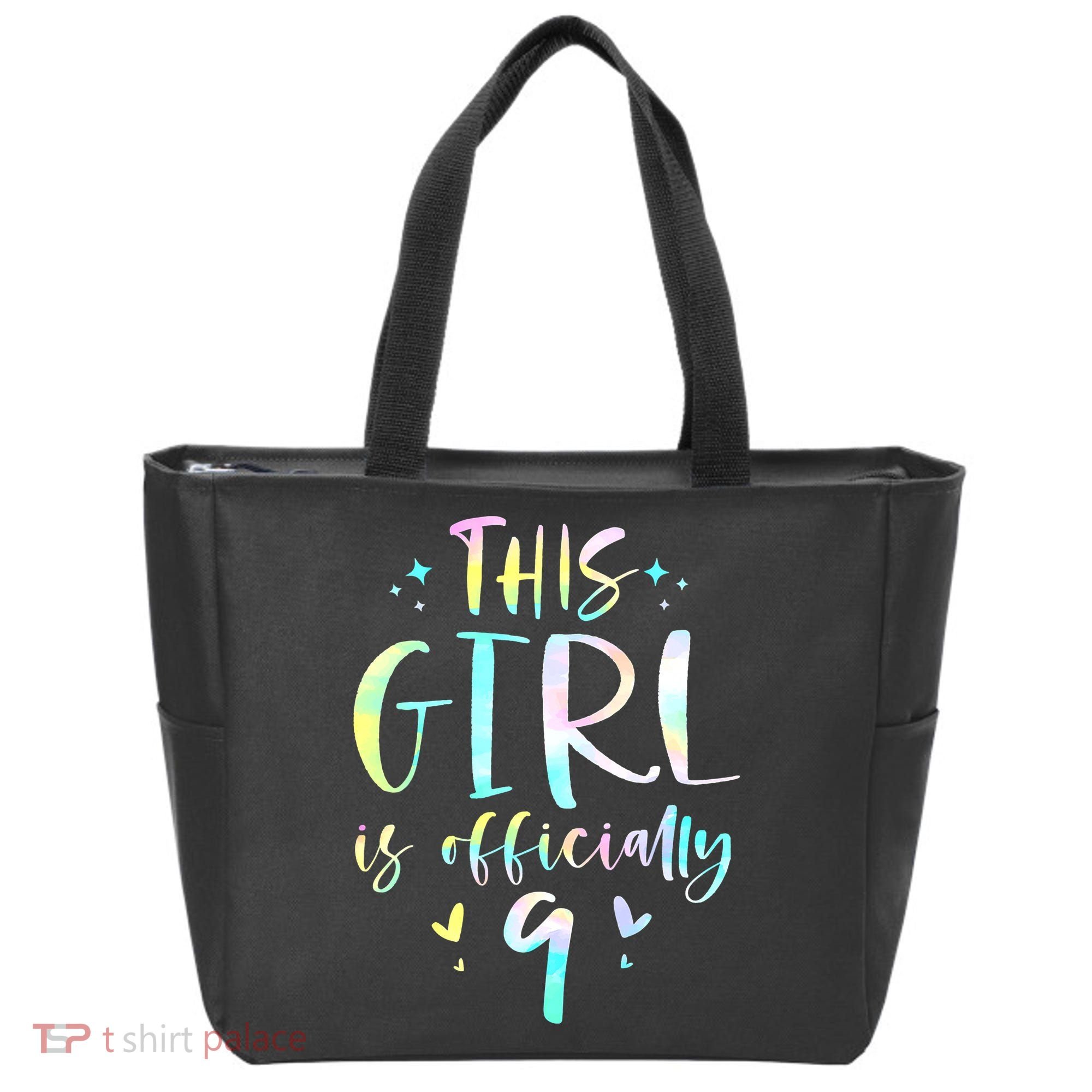 9th Birthday For Girls 9 Years Old Being Awesome Gift Tote Bag
