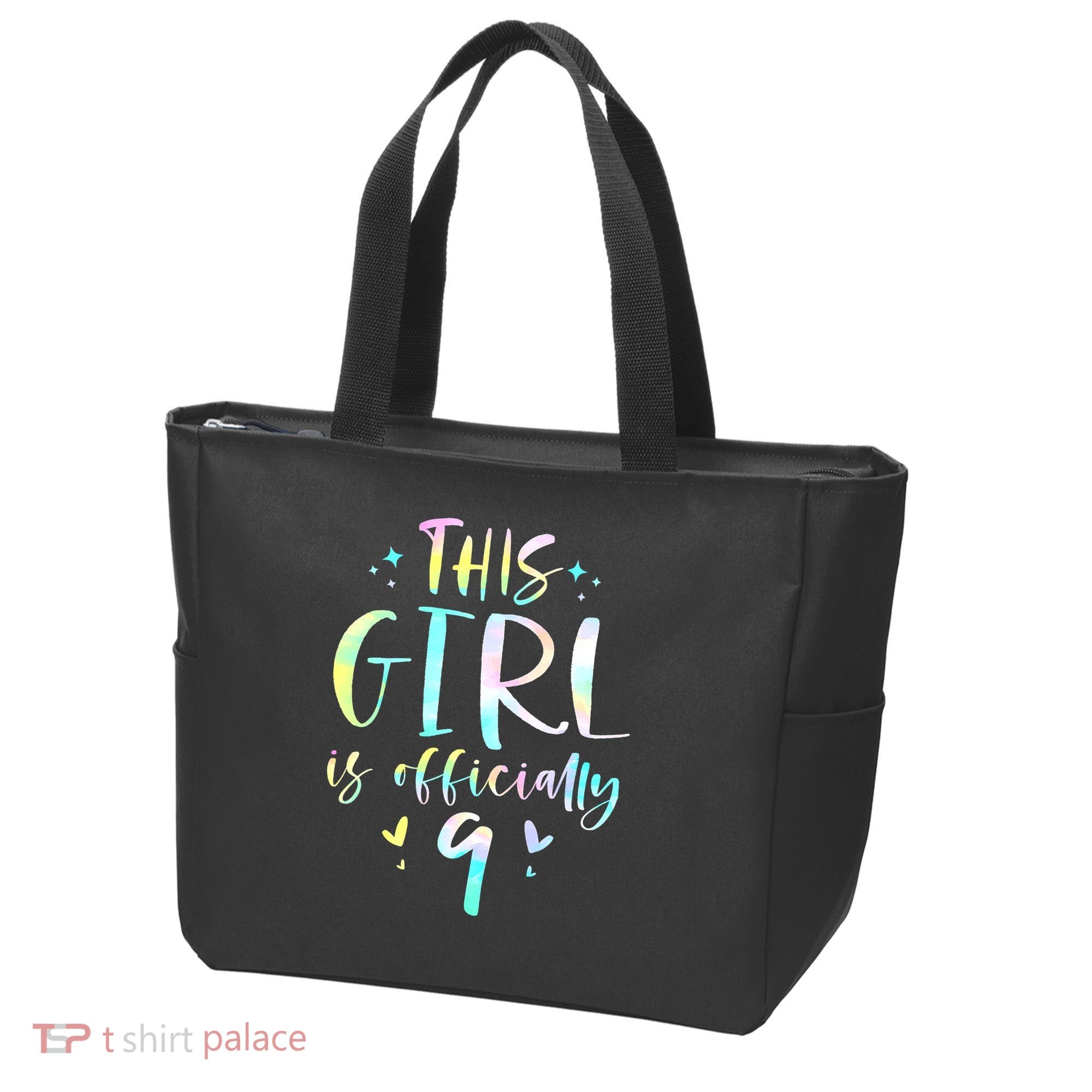 9th Birthday For Girls 9 Years Old Being Awesome Gift Tote Bag
