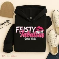 90th Birthday Feisty And Fabulous Since 1936  Hoodie thumb 4
