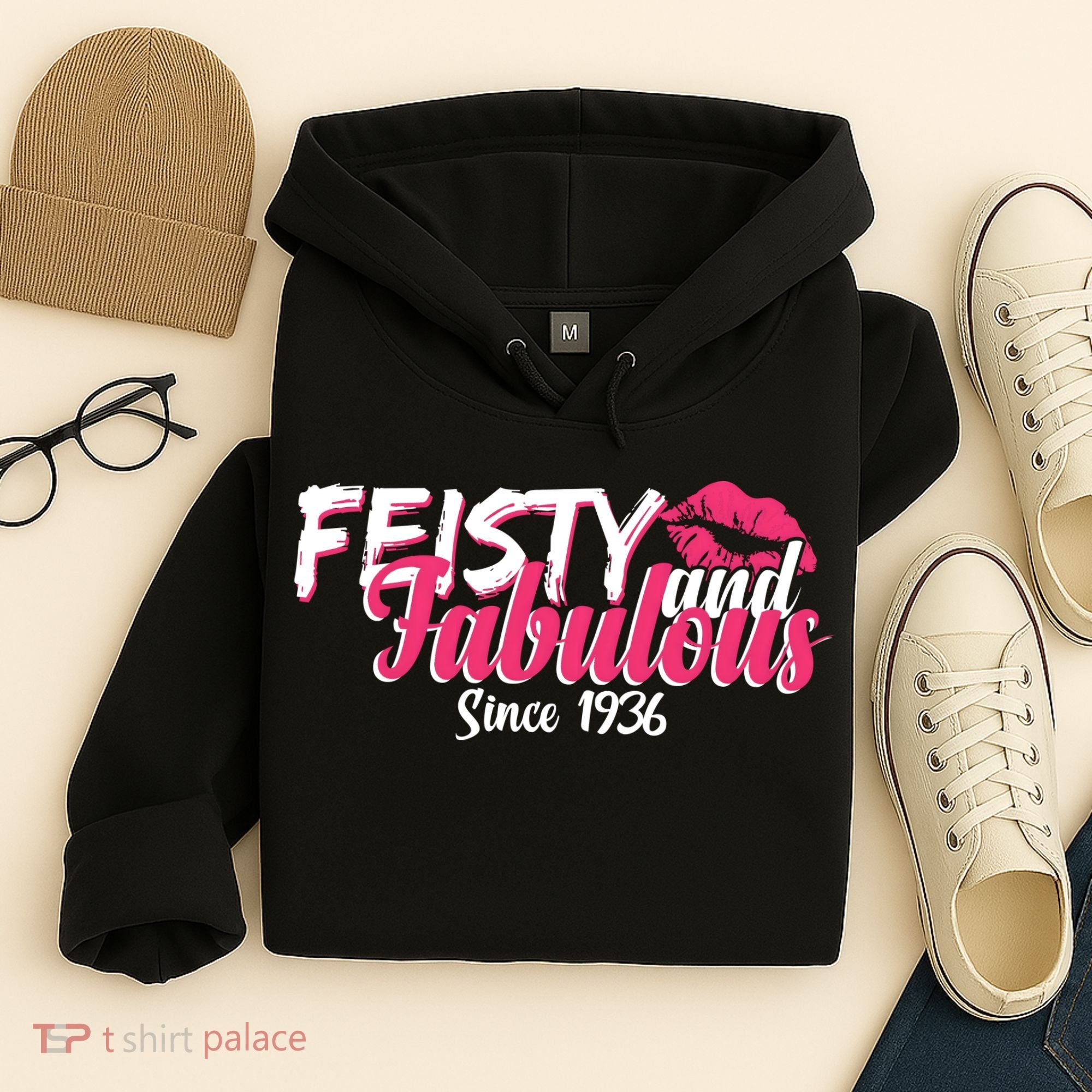 90th Birthday Feisty And Fabulous Since 1936  Hoodie