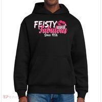90th Birthday Feisty And Fabulous Since 1936  District V.I.T. Heavyweight Hoodie thumb 0