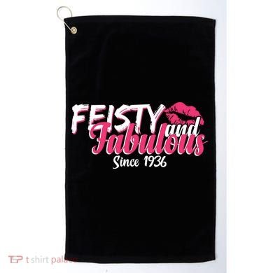 90th Birthday Feisty And Fabulous Since 1936  Golf Towel