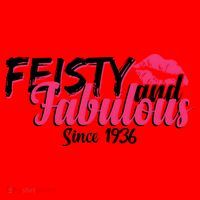 90th Birthday Feisty And Fabulous Since 1936  Santa Hat thumb 1