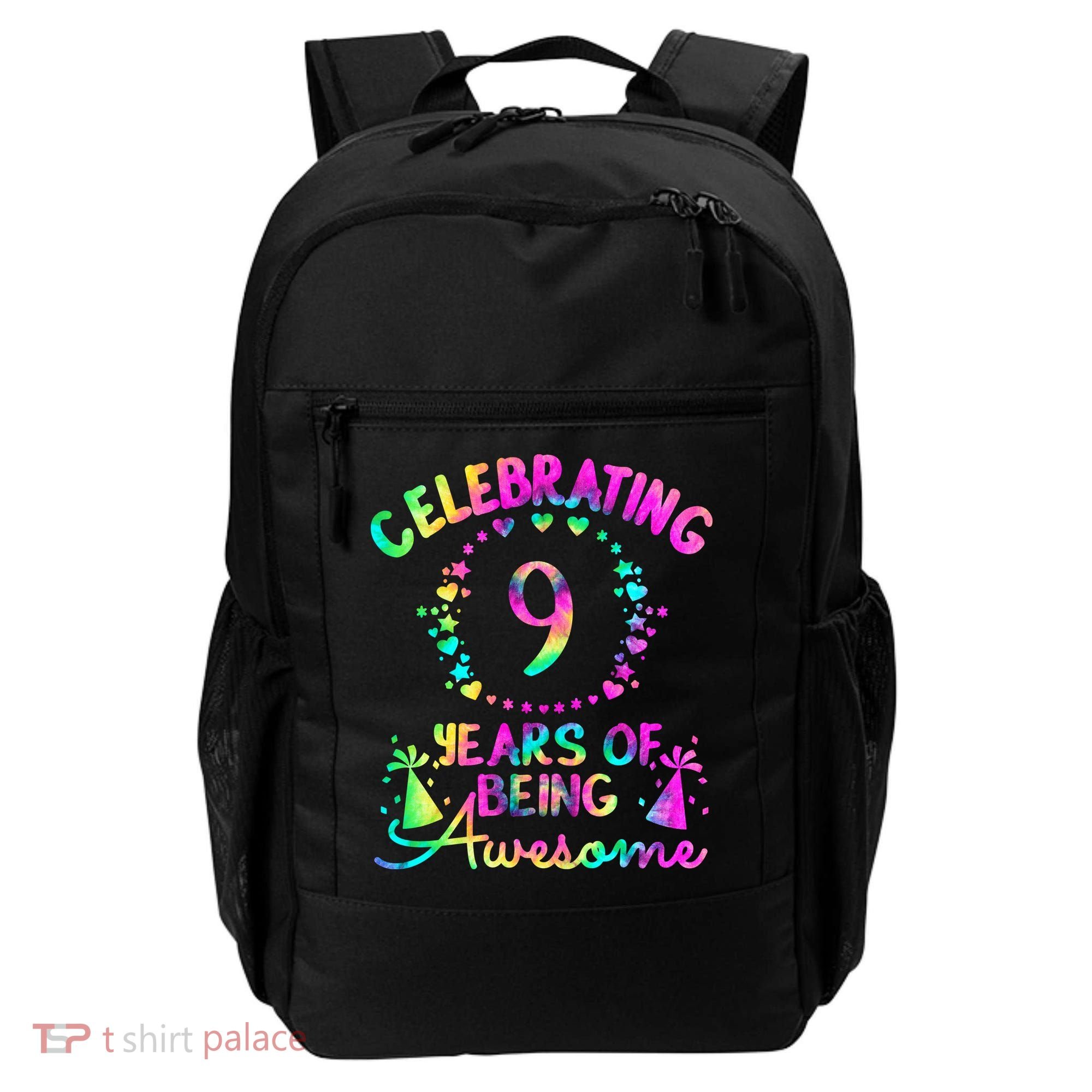 9 Birthday Girl 9 Years Old Birthday Gift Backpack