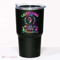 9 Birthday Girl 9 Years Old Birthday Gift Tumbler thumb 0