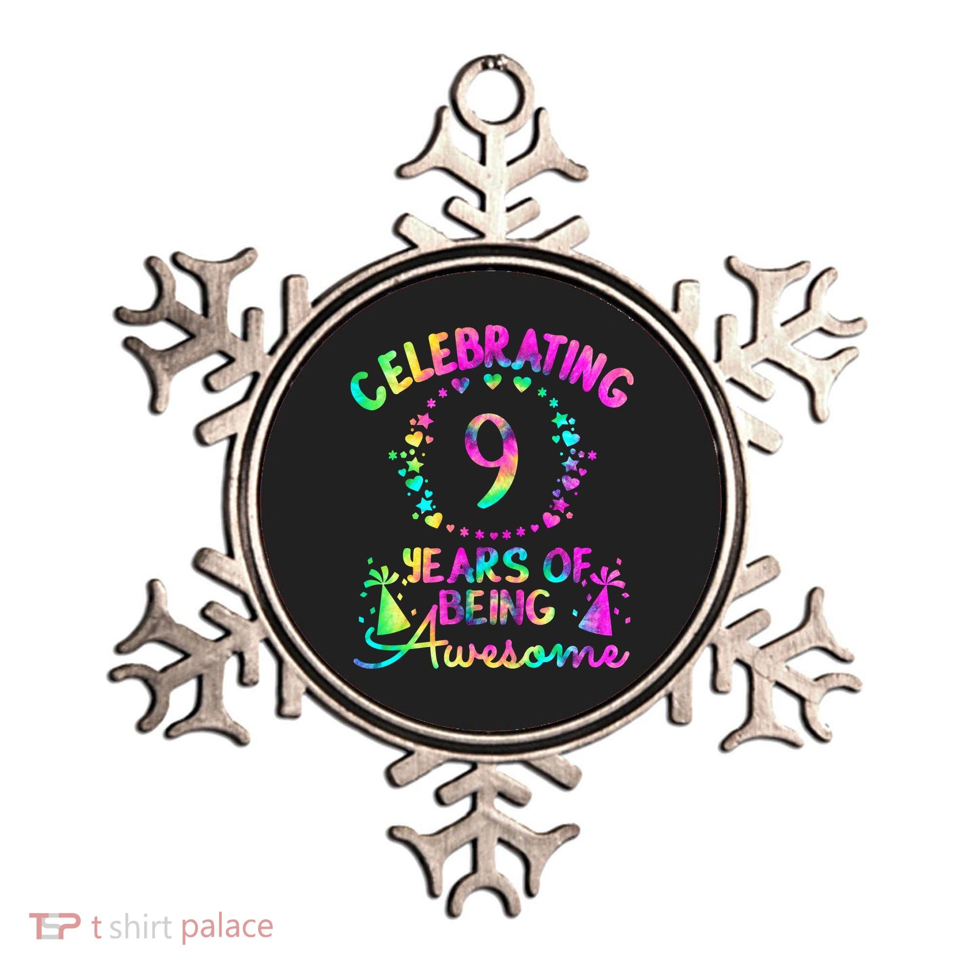 9 Birthday Girl 9 Years Old Birthday Gift Ornament