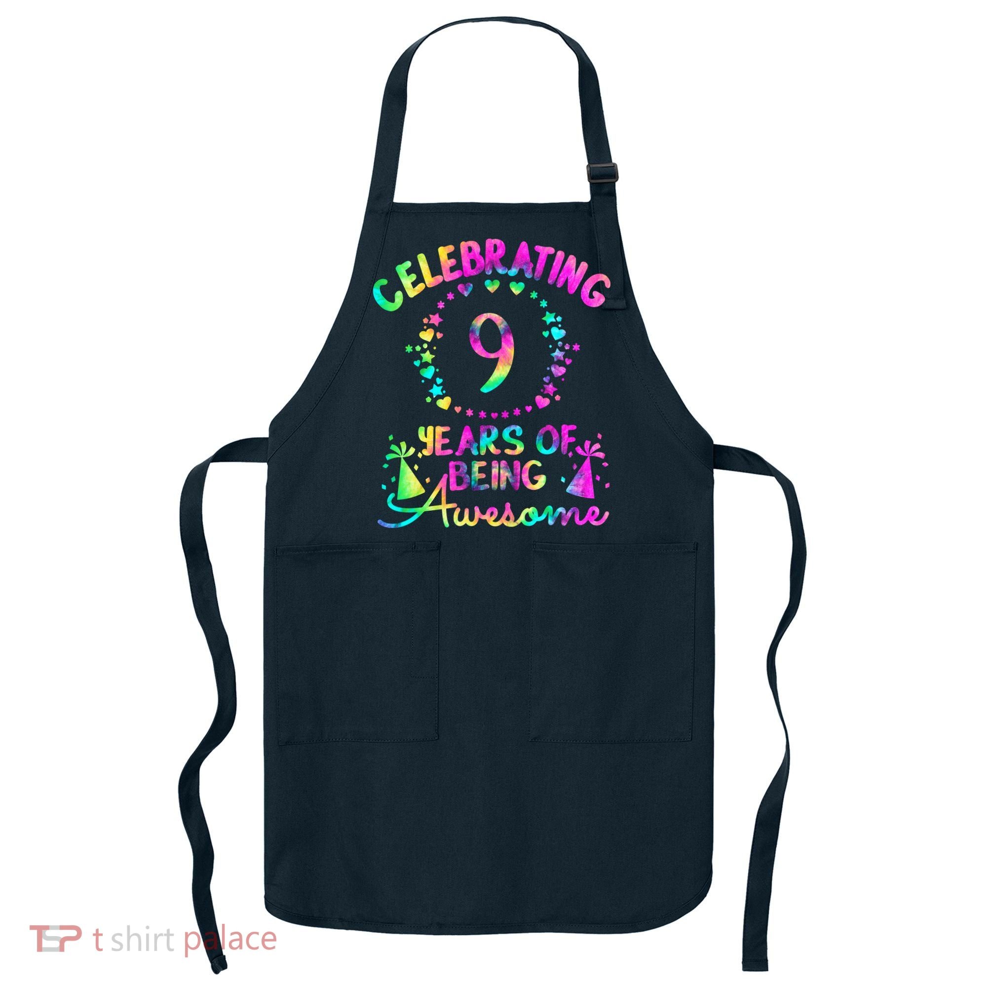 9 Birthday Girl 9 Years Old Birthday Gift Apron