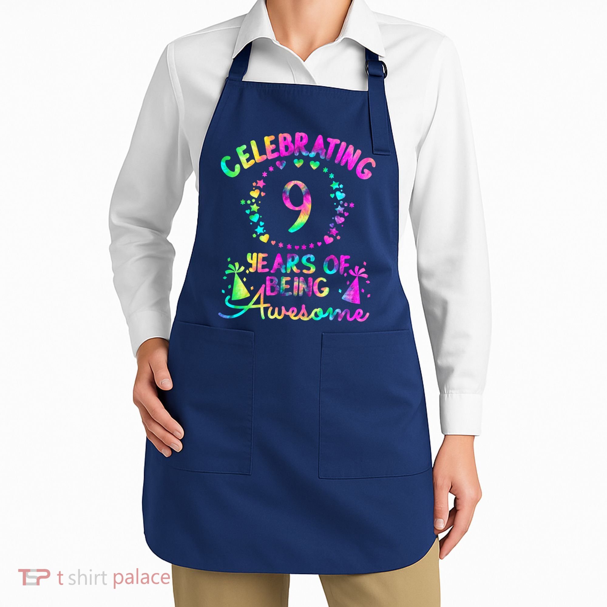 9 Birthday Girl 9 Years Old Birthday Gift Apron