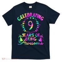 9 Birthday Girl 9 Years Old Birthday Gift T-Shirt thumb 0