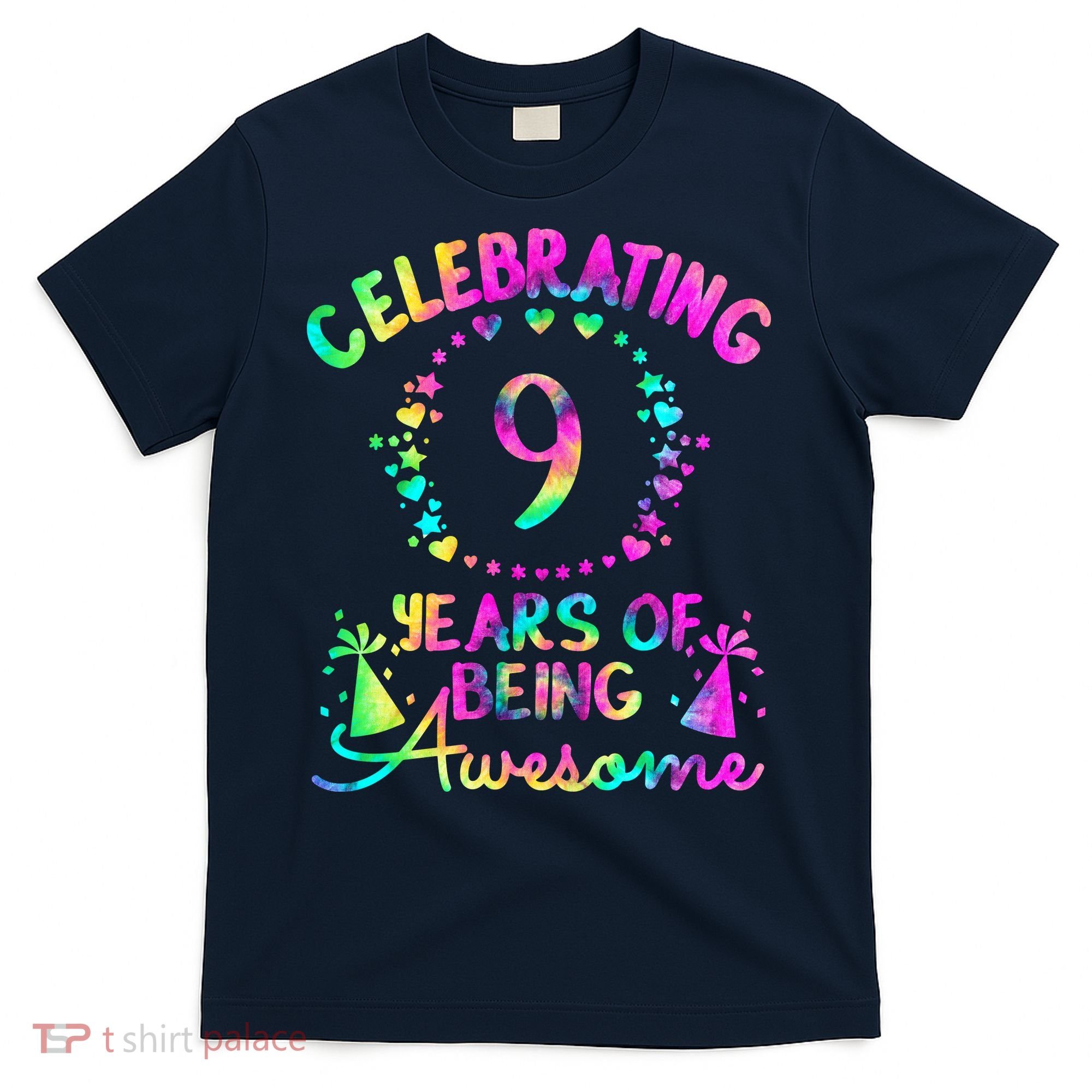 9 Birthday Girl 9 Years Old Birthday Gift T-Shirt