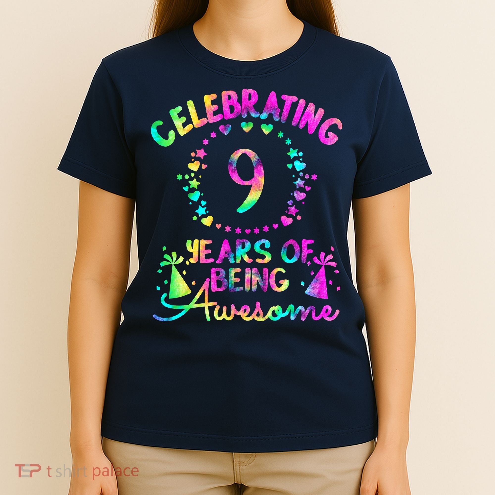 9 Birthday Girl 9 Years Old Birthday Gift T-Shirt