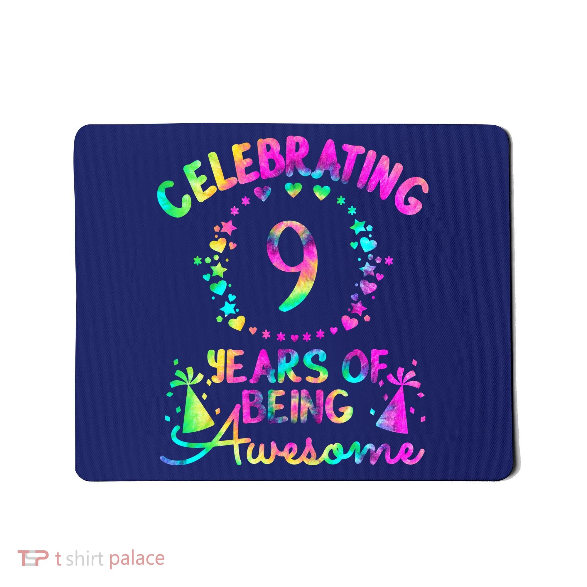 9 Birthday Girl 9 Years Old Birthday Gift Mousepad