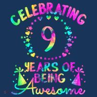 9 Birthday Girl 9 Years Old Birthday Gift Baby Bodysuit thumb 2