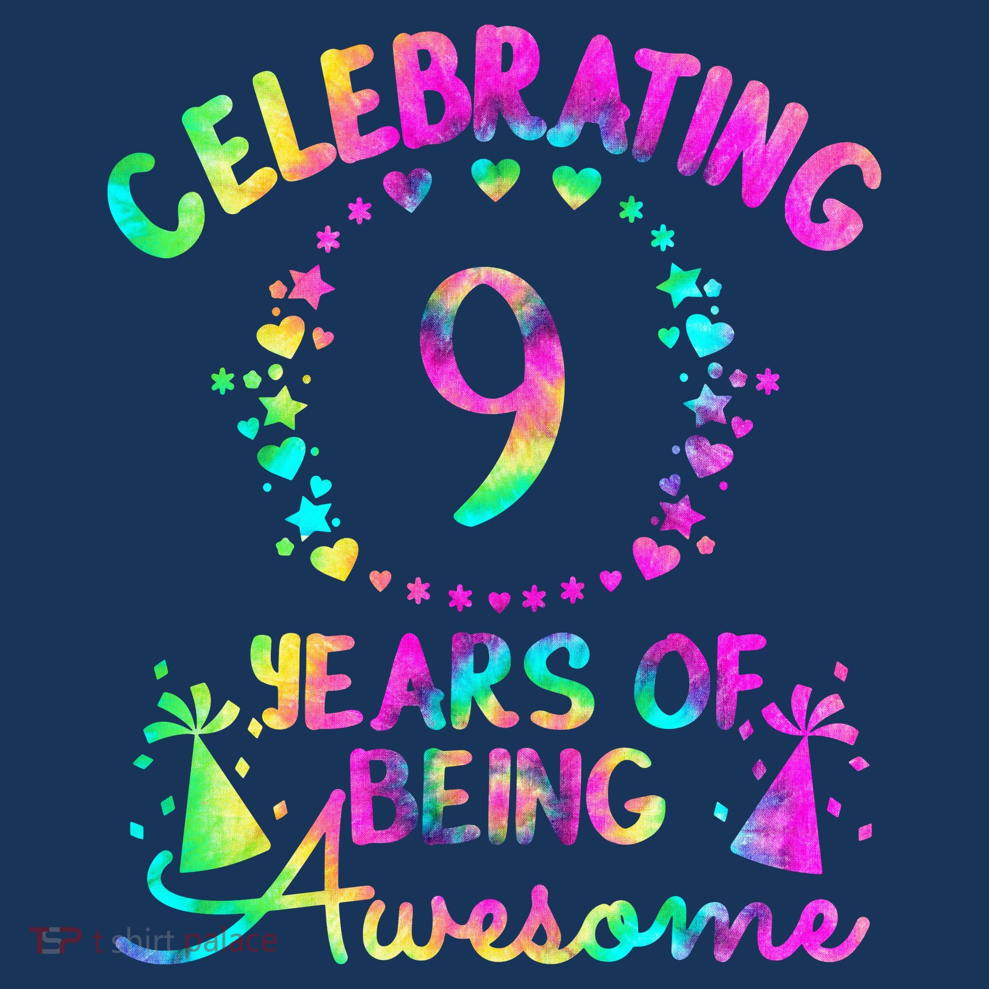 9 Birthday Girl 9 Years Old Birthday Gift Baby Bodysuit