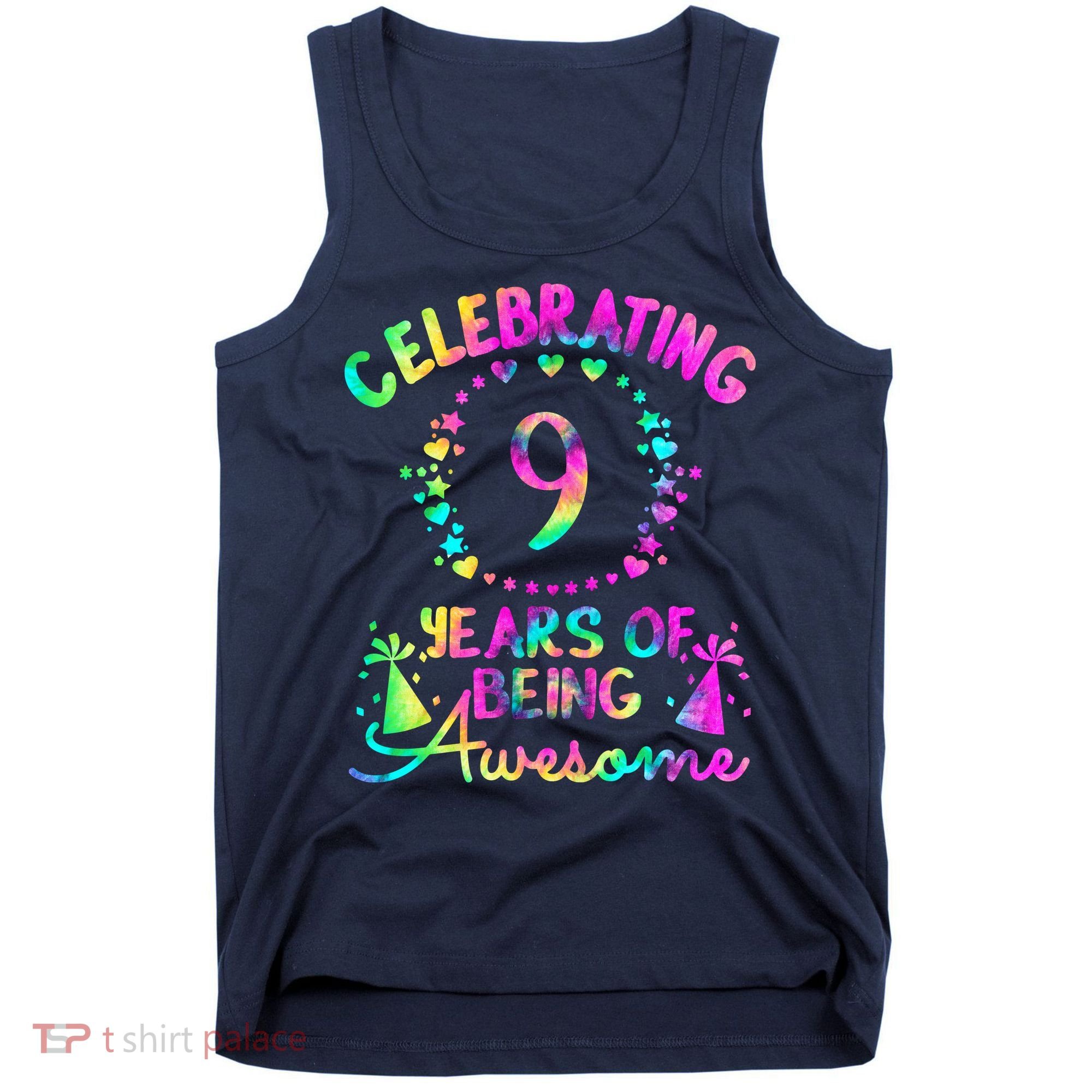 9 Birthday Girl 9 Years Old Birthday Gift Tank Top