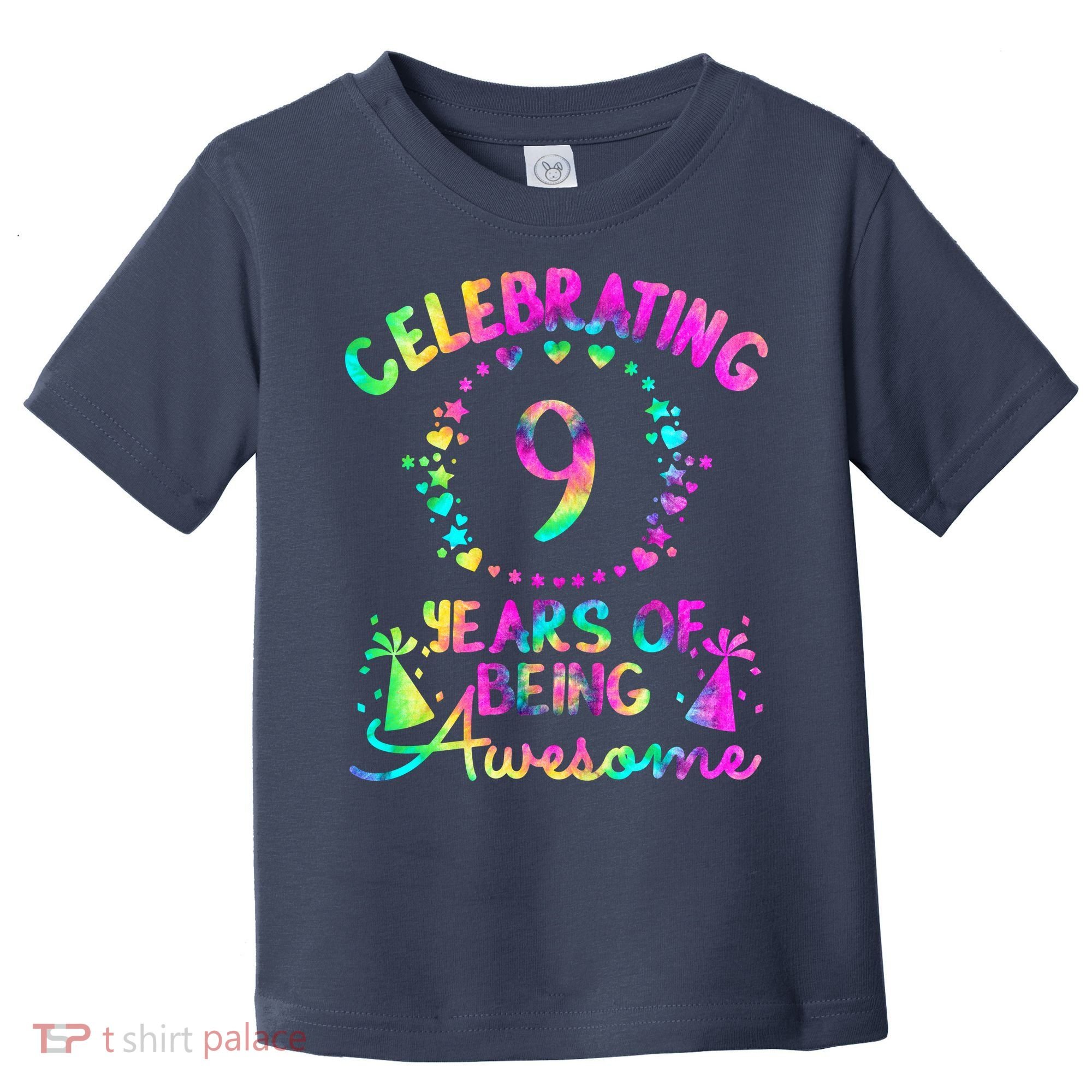 9 Birthday Girl 9 Years Old Birthday Gift Toddler T-Shirt