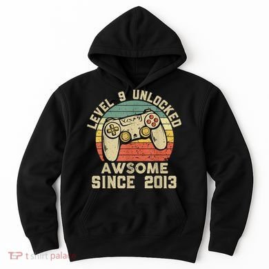 9th Birthday Gift Boy 9 Years Being Awesome Hoodie