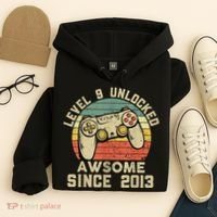 9th Birthday Gift Boy 9 Years Being Awesome Hoodie thumb 4