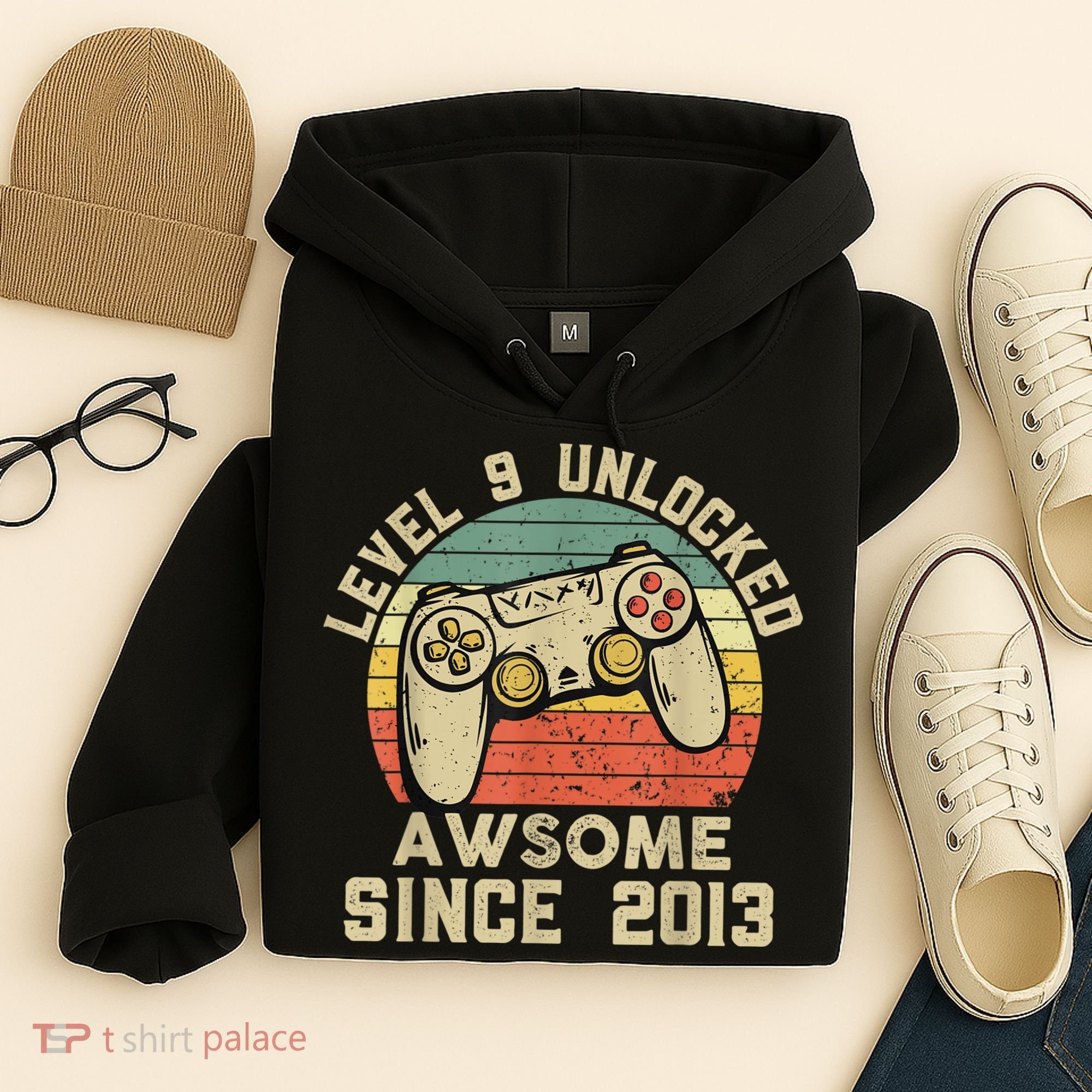 9th Birthday Gift Boy 9 Years Being Awesome Hoodie