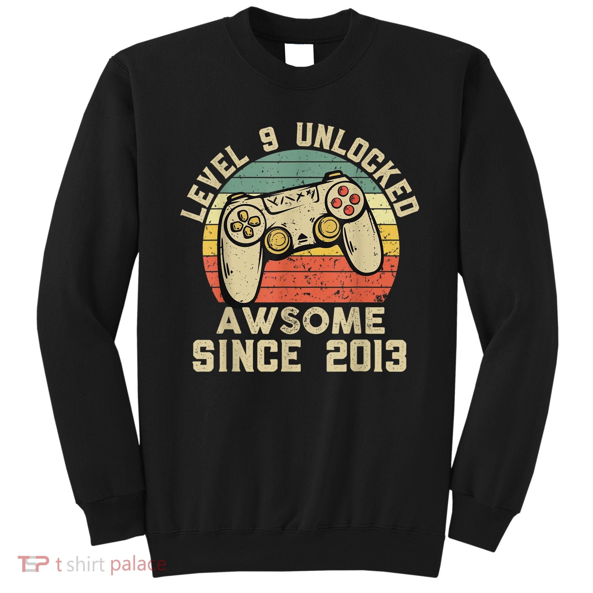 9th Birthday Gift Boy 9 Years Being Awesome Sweatshirt