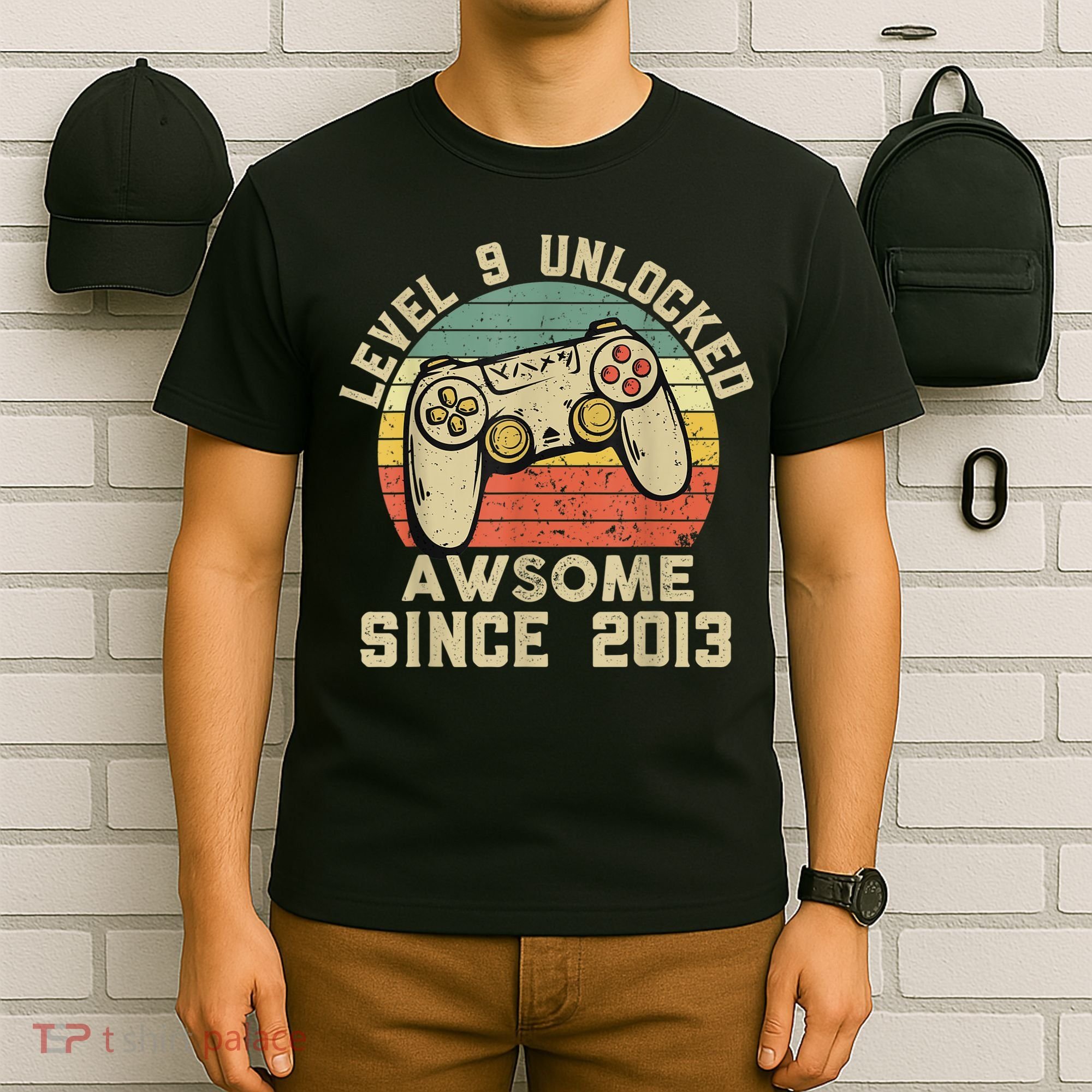 9th Birthday Gift Boy 9 Years Being Awesome T-Shirt