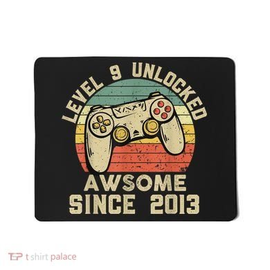 9th Birthday Gift Boy 9 Years Being Awesome Mousepad