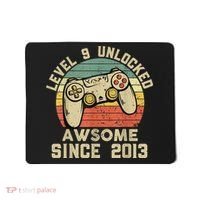 9th Birthday Gift Boy 9 Years Being Awesome Mousepad thumb 0